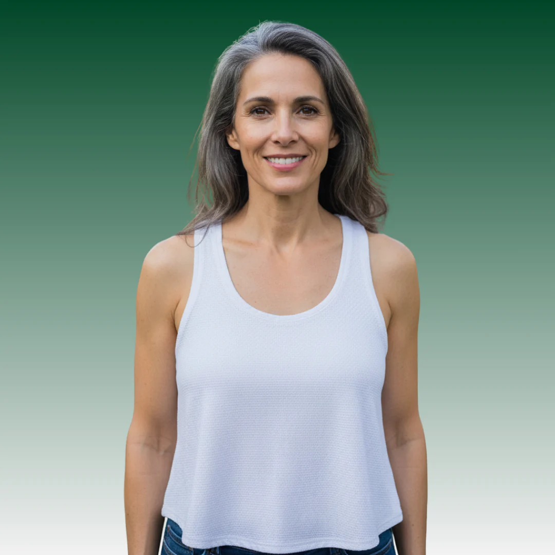 LA Gear Women's Athletic Mesh White Tank Top